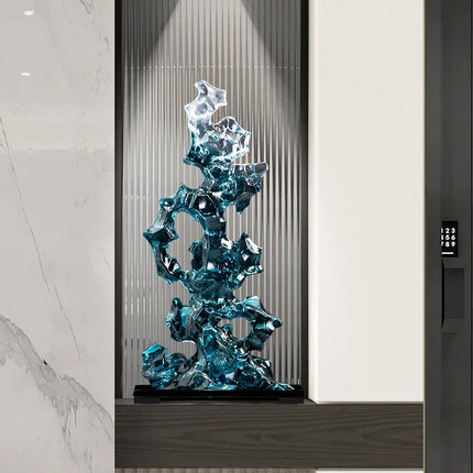 Modern HomeDecor Crafts Imitation Stone Model Sculpture Transparent Re
