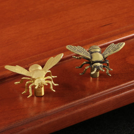 The Pull Store Brass Bee Drawer Handle - Elegant Insect Design