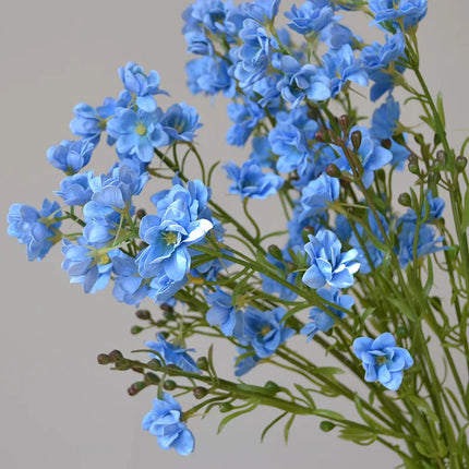 Latex Delphinium Artificial Flowers — Set of 5