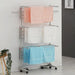 Foldable Drying Rack with Wheels - 48 Drying Rods, Heavy Duty, Movable, Perfect for Clothes, Duvet, Socks, Bed Linen