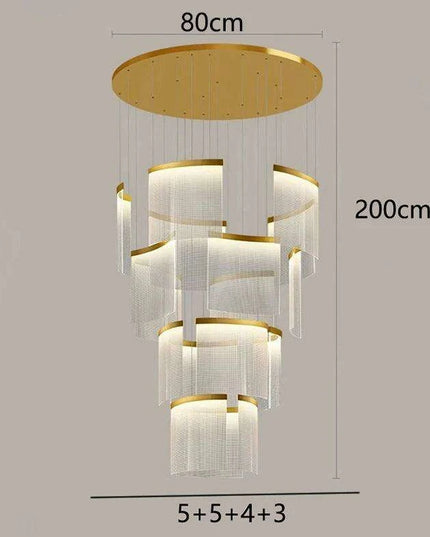 Customizable Nordic Remote-Controlled Chandelier with Adjustable Height