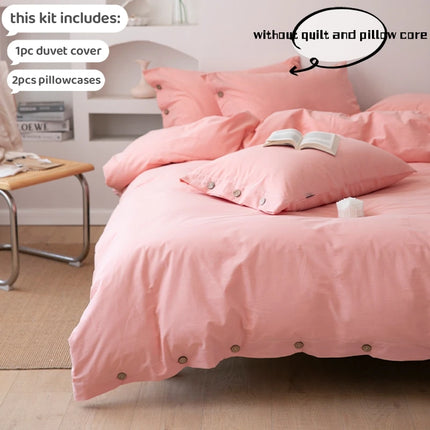 3pcs 100% cotton bedding set Double Duvet Cover Set 220x240 Solid Twist Cotton King Size Bedding Set Quilt Cover Set 3pcs-100-cotton-bedding-set-double-duvet-cover-set-220x240-solid-twist-cotton-king-size-bedding-set-quilt-cover-set