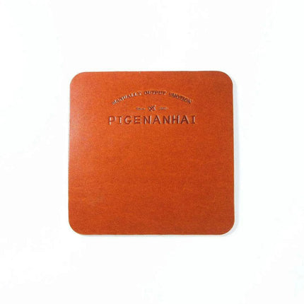 Elegant Handcrafted Italian Leather Coasters - Premium Heat-Resistant Drink Mats