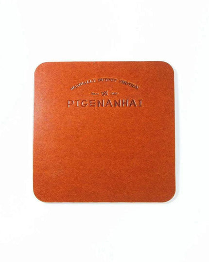 Elegant Handcrafted Italian Leather Coasters - Premium Heat-Resistant Drink Mats