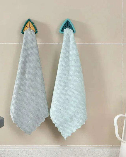 Wall-Mounted Towel Organizer with Washcloth Storage - Effortless Home Solution for Clutter-Free Spaces