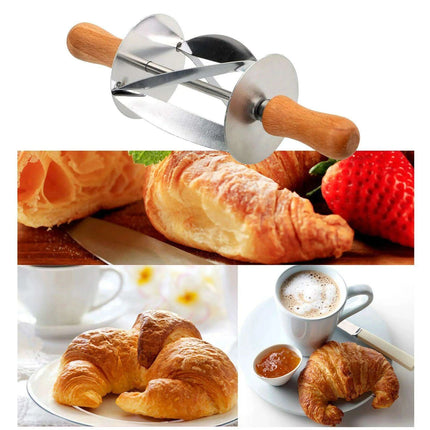 Ultimate Stainless Steel Dough Cutting and Croissant Rolling Kit - Master the Art of Baking