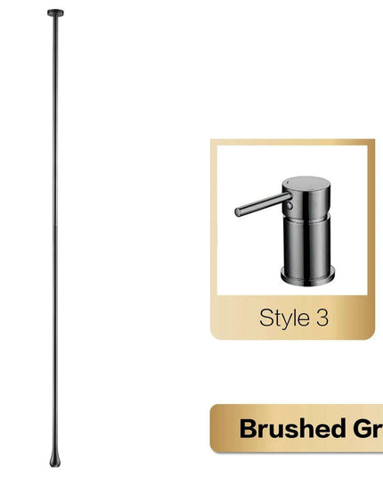 Sleek Black Brass Luxury Bathroom Faucet Set with Single Handle and Dual-Hole Versatility