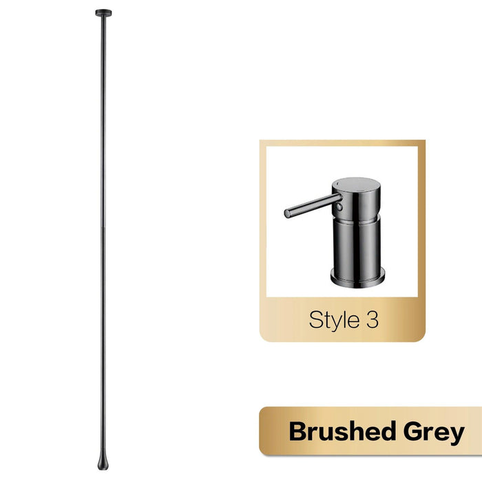 Sleek Black Brass Luxury Bathroom Faucet Set with Single Handle and Dual-Hole Versatility