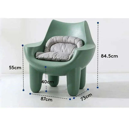 Cream Leather Nordic Embrace Chair: A Touch of Luxury for Modern Living