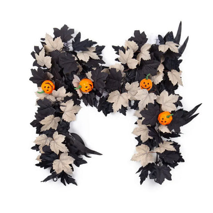Home Life Artificial Leaf Garland, 175cm, Timer Function, Lightweight