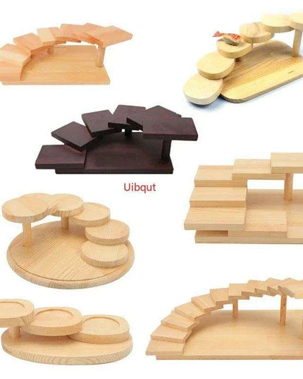 Handcrafted Pine Wood Sushi Boat - Elevate Your Japanese Dining Experience