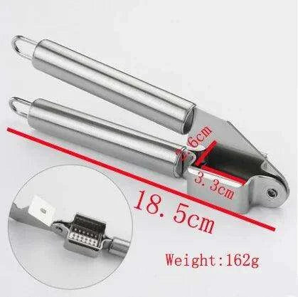 Premium Stainless Steel Garlic Press and Vegetable Dicer Set for Quick Meal Preparation