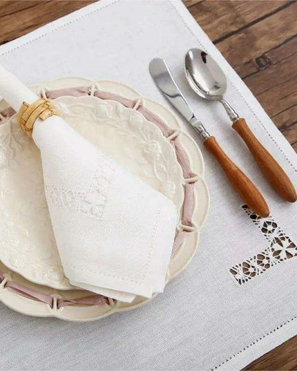 Luxury Artisan Linen Napkin and Placemat Set - 2 Pieces
