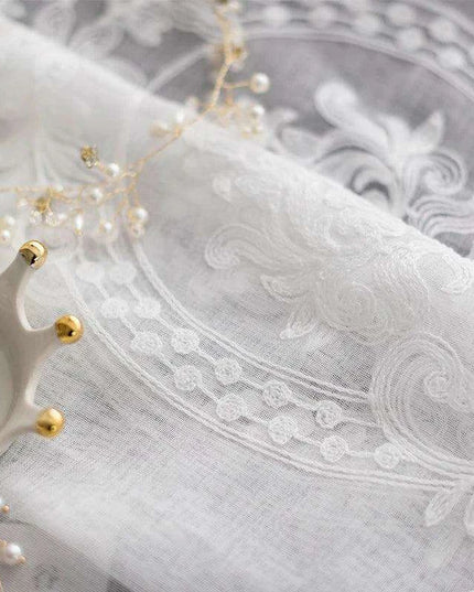 Luxury Korean Lace Window Curtain Set