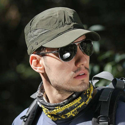 Men's Stylish Sun Protection Trucker Cap for Outdoor Adventures