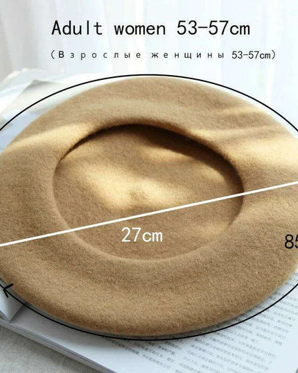 Chic Wool Beret for Women - Timeless Style Meets Cozy Comfort