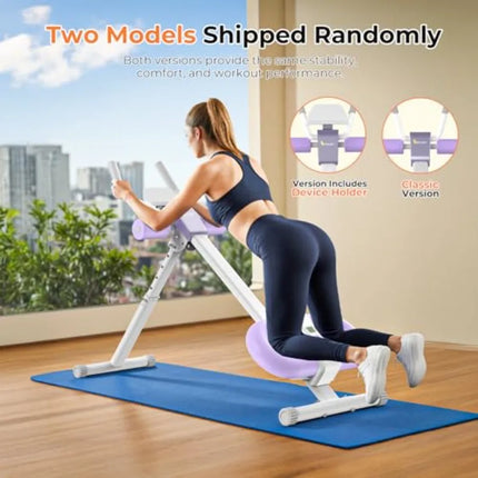 Foldable Adjustable Ab Trainer with LCD Monitor, Knee Protection & Device Holder | Très Elite