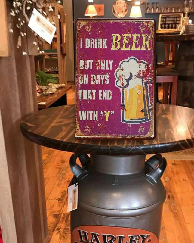 Vintage Cheers Beer Metal Sign - Perfect Wall Art for Bars, Man Caves, and Restaurants