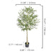 Personalized Realistic Stainless Steel Olive Tree for Stylish Home and Garden Decor