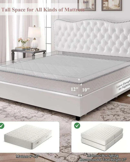 Elegant Linen Upholstered Bed Frame with Ample Storage Drawers