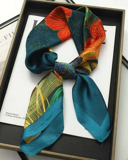 Chic Toddler Elegance: Luxurious 70x70cm Silk Scarf for Ages 6 Months to 4 Years