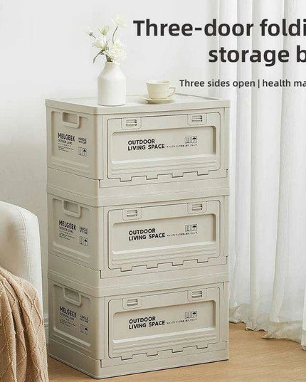 3-Piece Extra Large Folding Storage Box Set for Clothes, Toys, and Household Items
