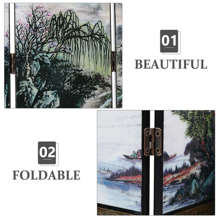 Elegant Chinese-Inspired Folding Room Divider