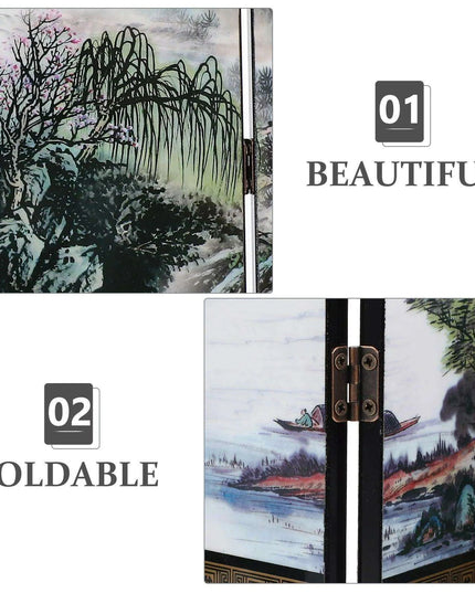 Elegant Chinese-Inspired Folding Room Divider