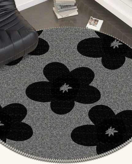 Luxurious Circular Floor Rug with High Absorbency, Tailored Sizes for Versatile Use