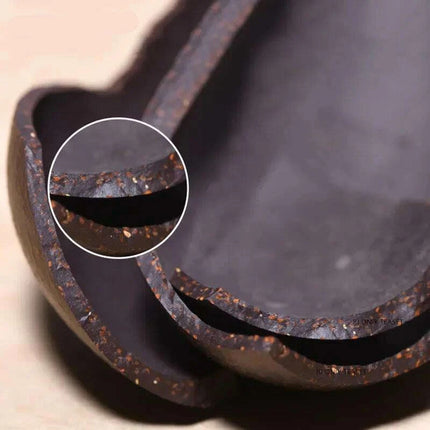 Handcrafted Authentic Purple Clay Teapot with Unique Filtering System