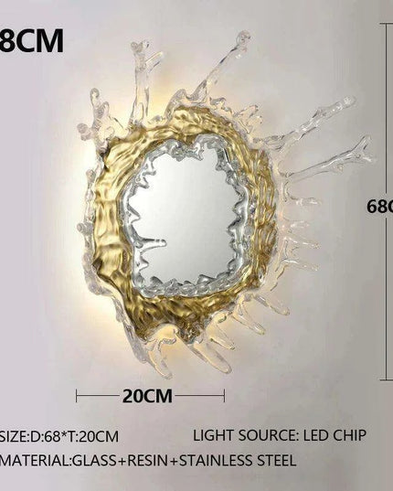 Elegant Glass Wall Sconce: A Stylish Addition to Contemporary Home Decor