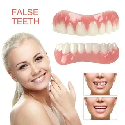 Upper and Lower Cosmetic Tooth Covers
