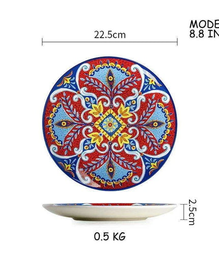 Stylish Yellow Ceramic Dining Set - Mug, Kettle, Plate, and Spoon Bowl, American Style