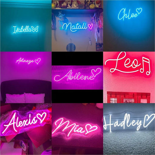 Personalized Waterproof LED Neon Name Sign - Stylish Wall Art for Any Space