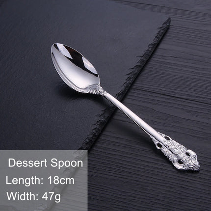 Gold Vintage Stainless Steel Cutlery, Individual Pieces | Très Elite