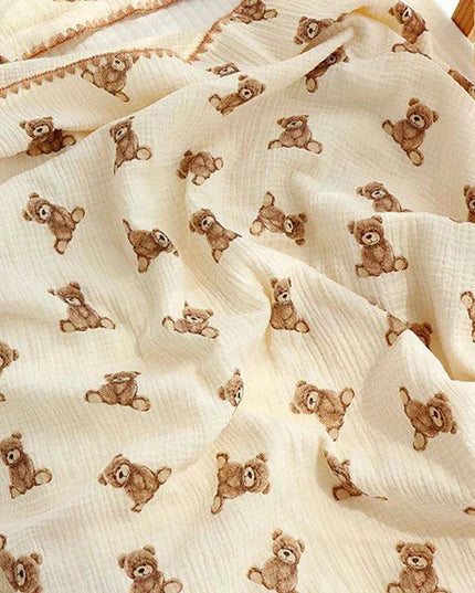 Kangobaby Luxurious 4-Layer Muslin Cotton Baby Blanket Set - Cozy Newborn Swaddle and Quilt