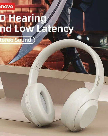 Lenovo TH10 Wireless ANC Stereo Headphones with Powerful Bass and Sweat-Resistant Design
