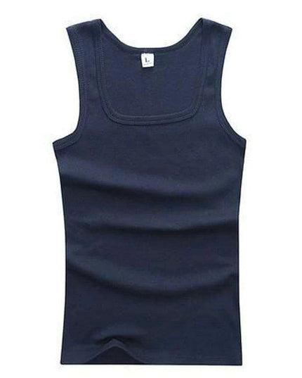 Men's Large Cotton Sleeveless Gym Tank Tops - Bodybuilding Muscle Vests for Fitness