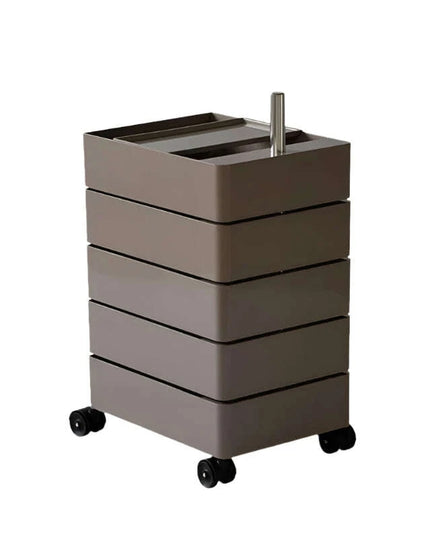 360-Degree Rotating Multi-Layer Storage Organizer - Stylish Movable Cabinet for Magazines and Cosmetics