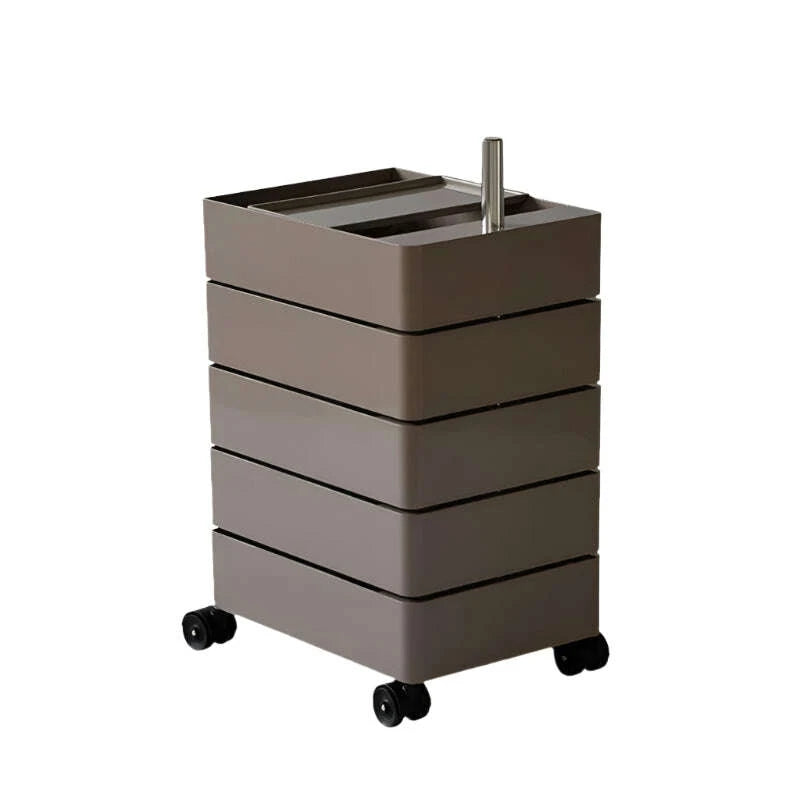 360-Degree Rotating Multi-Layer Storage Organizer - Stylish Movable Cabinet for Magazines and Cosmetics