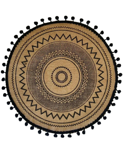 Stylish Non-Slip Jute Round Placemats for Elegant Dining & Entertaining
