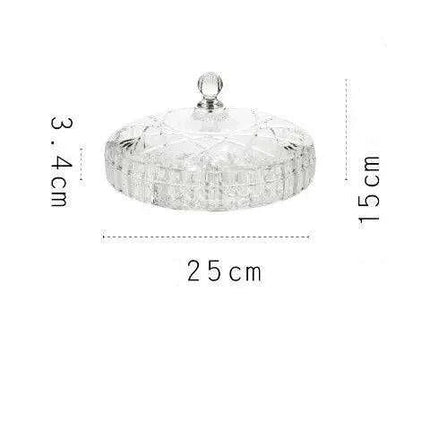 Chic Clear Candy and Snack Organizer Tray with Decorative Lid for Stylish Home Storage