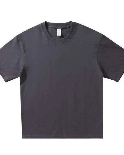 Premium 260gsm Men's Oversized Casual Cotton Short Sleeve T-Shirt - Summer Essential O-Neck Top