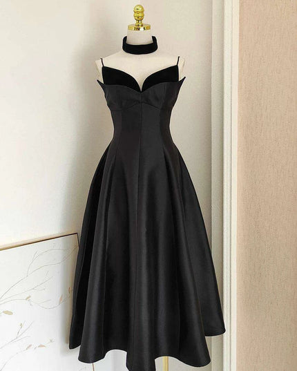 Velvet Evening Gown with Unique Patchwork and Zipper Closure