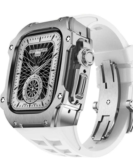 Premium 49mm Stainless Steel Apple Watch Case and Band - Redefine Your Elegance