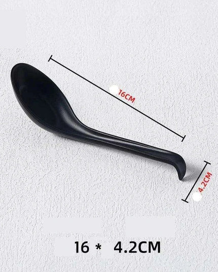 Stylish Melamine Soup Spoon for Ramen, Wontons, and Dumplings - High-Quality Kitchen Essential