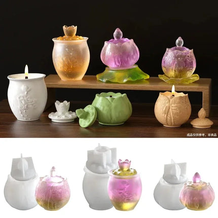 Lotus Flower Silicone Mould — Candles, Plaster Pots & Aromatherapy DIY | Très Elite