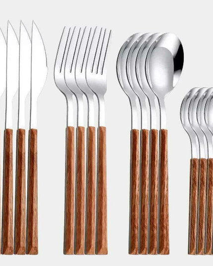 16-Piece Korean Stainless Steel Flatware Set