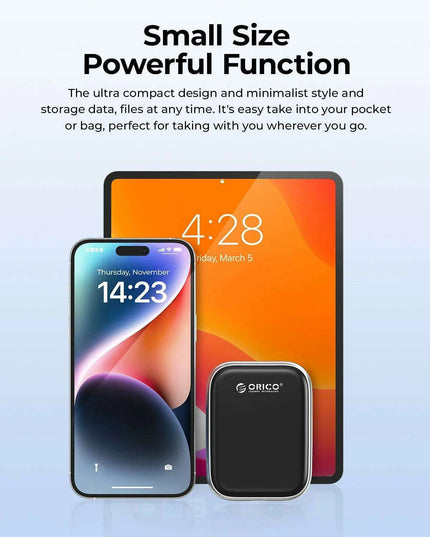 ORICO Beetle 2TB Portable SSD - Ultra-Fast Data Transfer for MacBooks, Laptops, and More