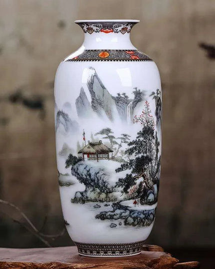 Antique Chinese Ceramic Vase with Intricate Animal Motif - Timeless Charm